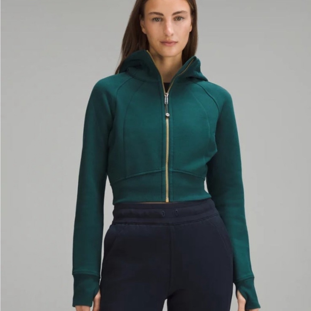 NWT Lululemon full zip cropped scuba 4